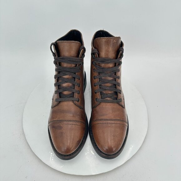 Thursday Boot Co Captain Women Size 8.5 Brown Natural Leather Cap Toe Shoes - Picture 3 of 11